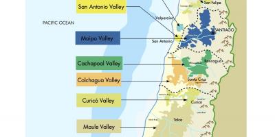 Harta e hartës Kili