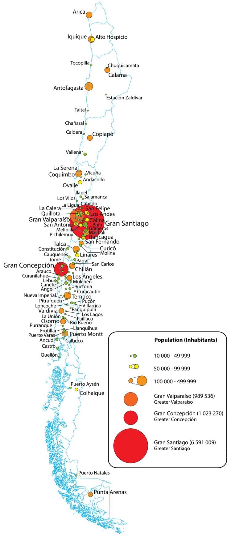Kili dendësia e popullsisë map