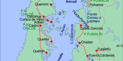 Harta e chiloe Kili