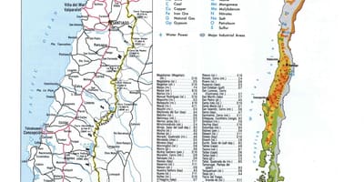 Harta e Kili burimeve natyrore 