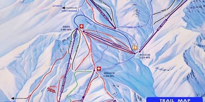Harta e Kili ski resorts