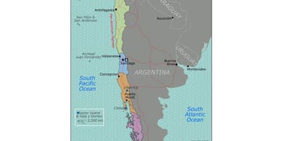 Harta e valdivia Kili
