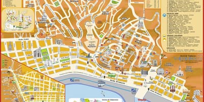 Hartën turistike të valparaiso Kili